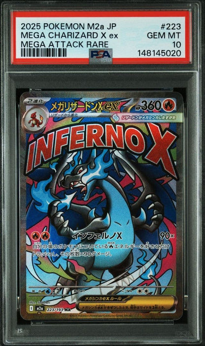 PSA 10 Pokemon Mega Charizard ex — Japanese