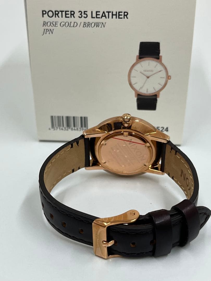 NIXON PORTER 35 LEATHER Quartz Men's Watch — Japanese