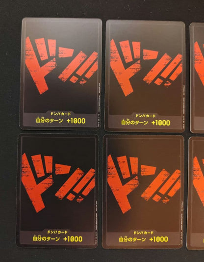 One Piece One Piece Card Black Don Card 10-Pack Set Black Background Red Text — Japanese