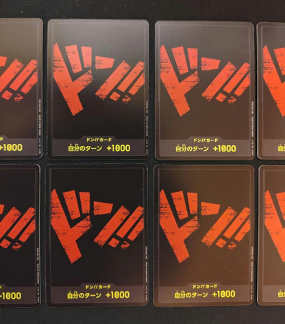 One Piece One Piece Card Black Don Card 10-Pack Set Black Background Red Text — Japanese