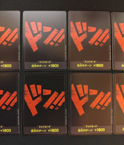 One Piece One Piece Card Black Don Card 10-Pack Set Black Background Red Text — Japanese
