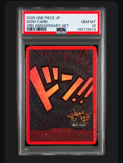PSA 10 One Piece Time Sale PSA10 Don Card 3rd Anniversary③ — Japanese