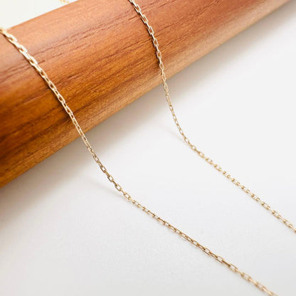 agete K10 gold Y-shaped lariat necklace with leaf diamond pendant and adjustable 60.5 cm chain