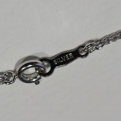 1367 Mikimoto Pearl Necklace with 7mm pearls on 42cm silver chain