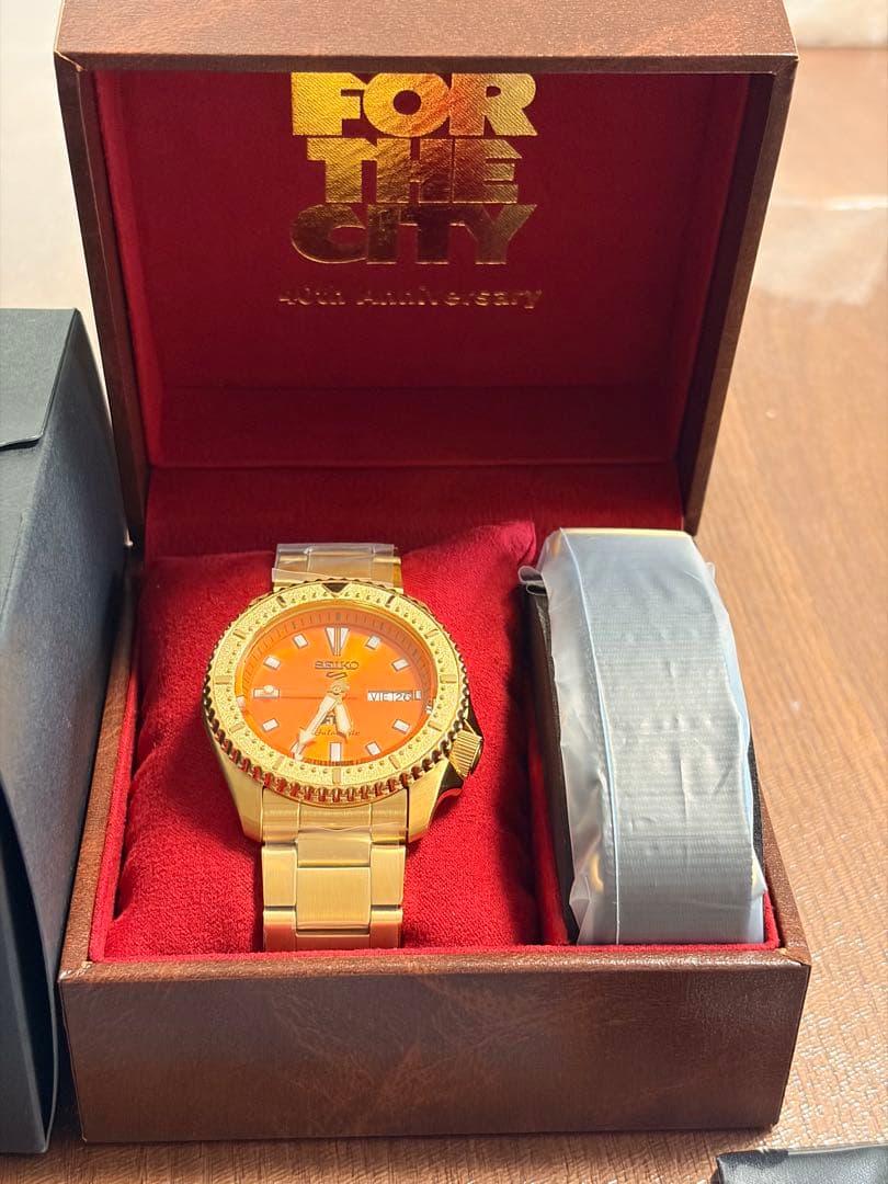 SEIKO 5 Sports FTC Gold Automatic Men's Watch — Japanese
