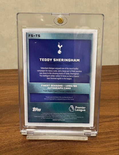 World's Limited to 5 Topps Teddy Sheringham Autograph — Japanese