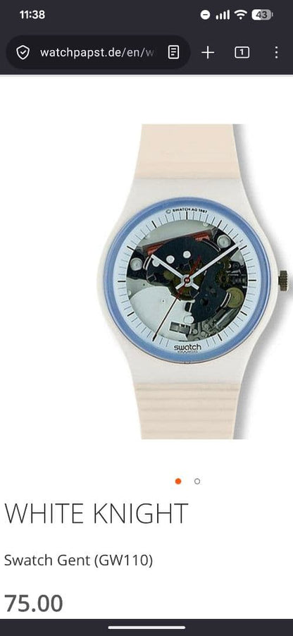 swatch GW110 Quartz Men's — Japanese