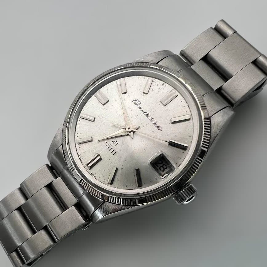Citizen SM 21 石 エンジンターンドベゼル １ Automatic Men's Watch — Japanese