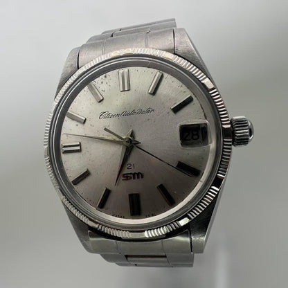 Citizen SM 21 石 エンジンターンドベゼル １ Automatic Men's Watch — Japanese
