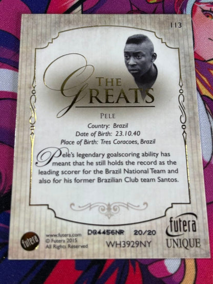 FUTERA Pele GREATS Soccer Card — Japanese