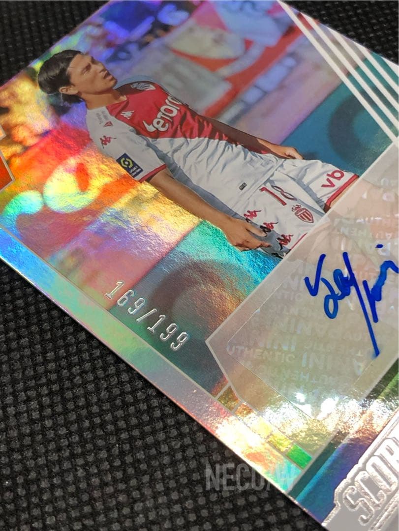 Takumi Minamino Autographed Card Monaco Panini Score — Japanese