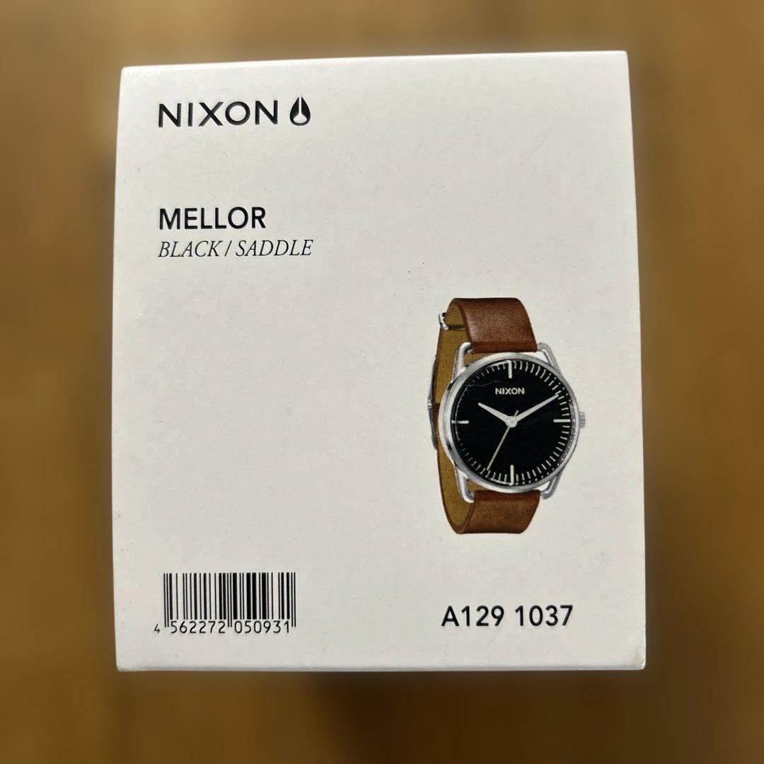 NIXON MELLOR BLK/SADDLE Men's Watch — Japanese
