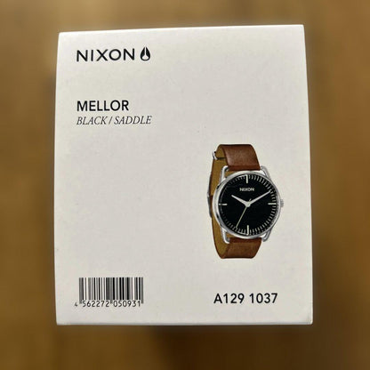 NIXON MELLOR BLK/SADDLE Men's Watch — Japanese