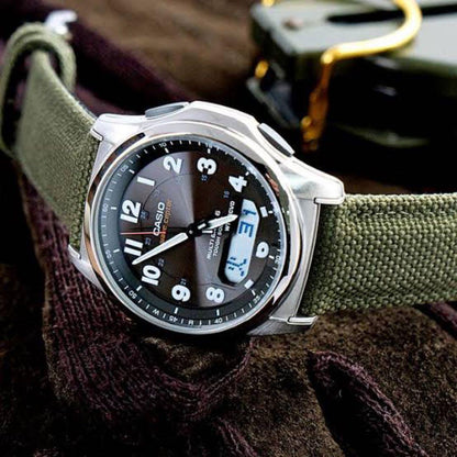 CASIO MW-6000 Series Solar Men's Watch — Japanese