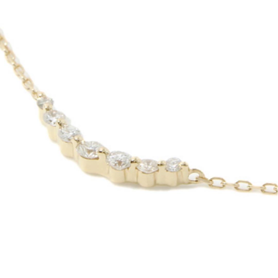 Agate diamond necklace with K18 slide chain, adjustable length up to 43 cm