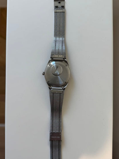 TIMEX Blue Dial Red Blue Bezel Stainless Band Analog Men's Watch — Japanese