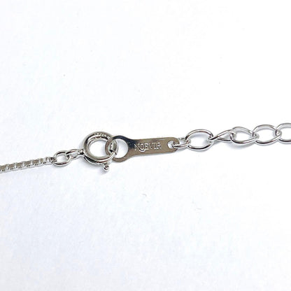 Tasaki pearl diamond necklace featuring a 6.9mm pearl and silver chain 42cm long