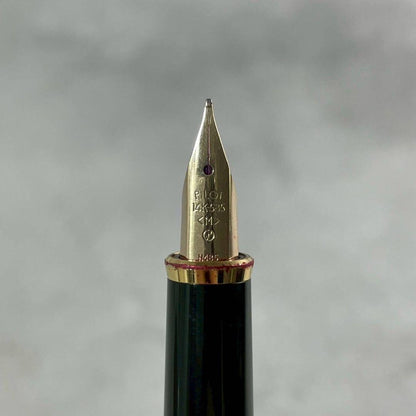 K14PILOT Pilot K14 Fountain Pen 585 Metal with 13.4cm vertical size and 1.2cm horizontal size