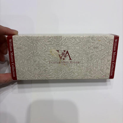William Morris Collection pen set including ballpoint pen, mechanical pencil, and fountain pen in original box