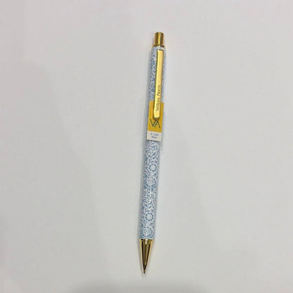 William Morris Collection pen set including ballpoint pen, mechanical pencil, and fountain pen in original box