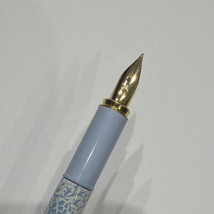 William Morris Collection pen set including ballpoint pen, mechanical pencil, and fountain pen in original box