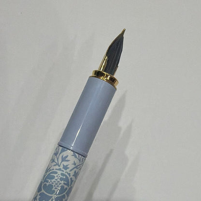 William Morris Collection pen set including ballpoint pen, mechanical pencil, and fountain pen in original box