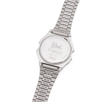 TIMEX T80 Everyday Silver Digital Men's Watch — Japanese