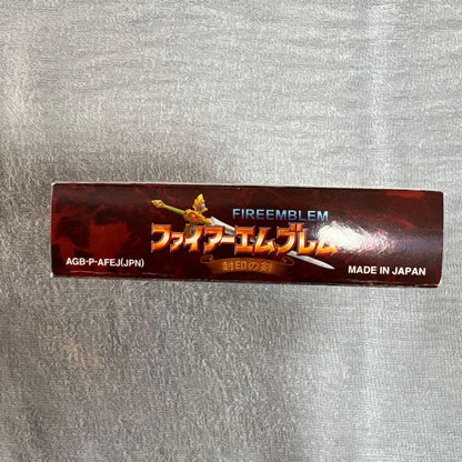 Fire Emblem Sealed Sword game cartridge for Game Boy Advance in original packaging