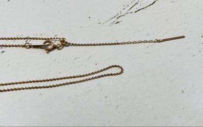 Law K18 gold slide ball chain necklace approximately 45 cm long