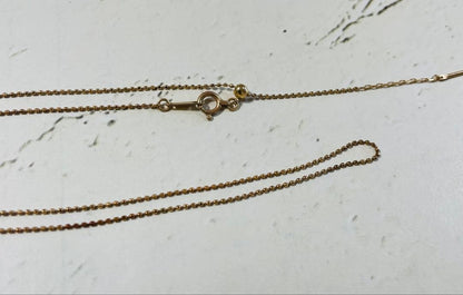 Law K18 gold slide ball chain necklace approximately 45 cm long