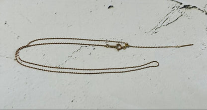 Law K18 gold slide ball chain necklace approximately 45 cm long