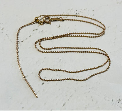 Law K18 gold slide ball chain necklace approximately 45 cm long