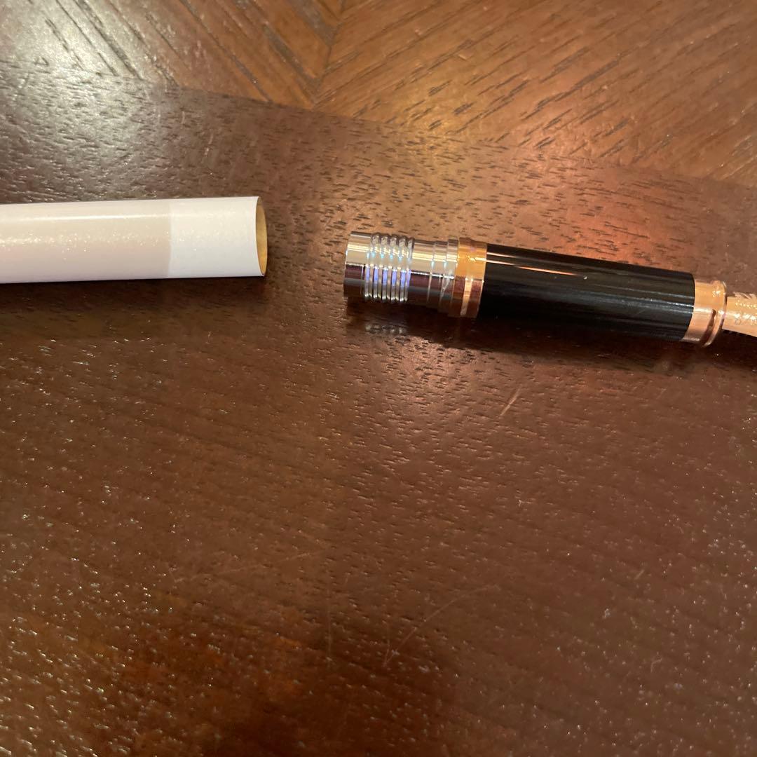 CROSS Century Fountain Pen No.153 unused with black finish and silver accents on white background