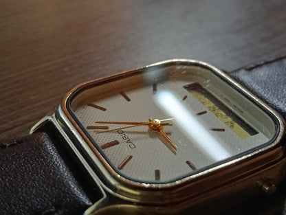 CASIO AQ-422 Quartz Men's Watch — Japanese