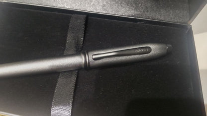 CROSS Townsend NAT0042-62 Midnight Black brass pen with matte black PVD finish