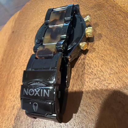 NIXON 腕時計 べっ甲柄 クロノグラフ Quartz Men's Watch — Japanese