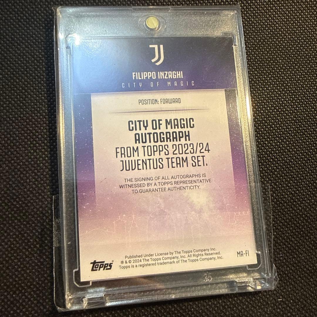 Filippo Inzaghi Autograph Card — 45/50 — Japanese