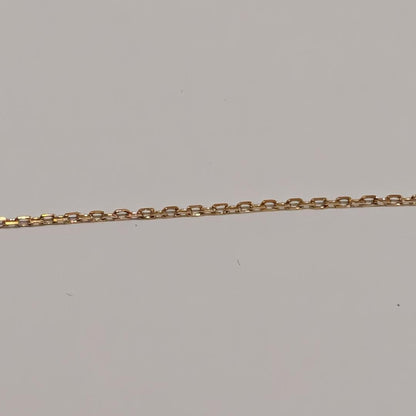 Mikimoto pearl diamond necklace with 7mm pearl set in 18K yellow gold on a 40cm chain