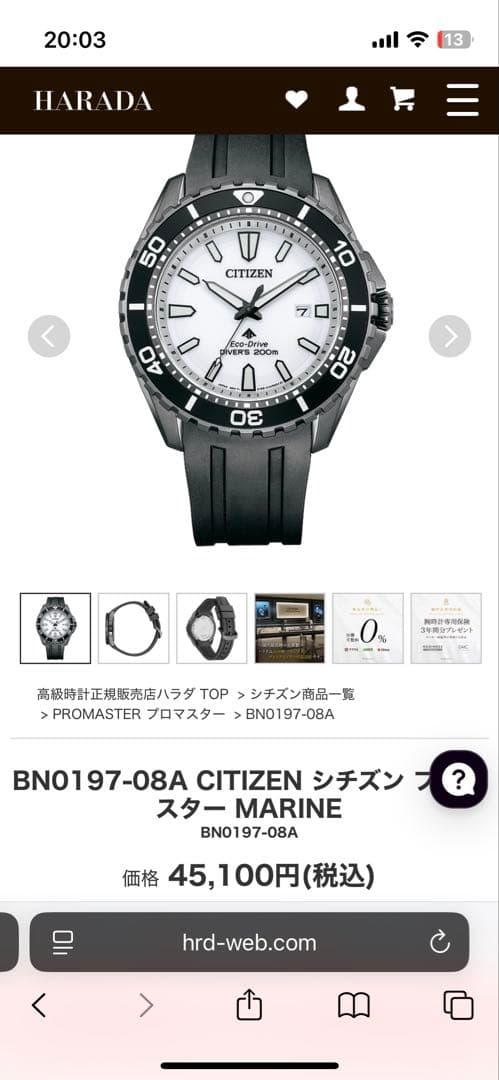 Citizen Promaster Men's Watch — Japanese