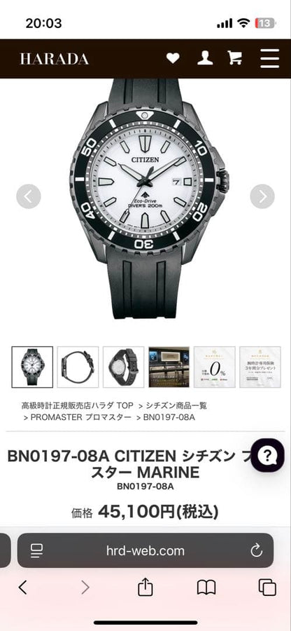 Citizen Promaster Men's Watch — Japanese