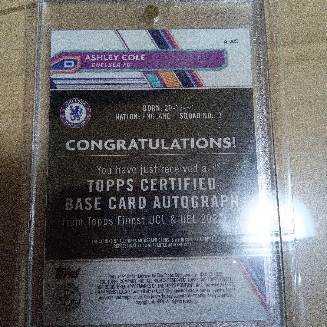 Ashley Cole Autographed Card — Japanese