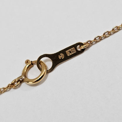 Law Tassaki pearl necklace with 8mm pearl pendant in 18K yellow gold, 36cm chain length, vintage 2000s-2013