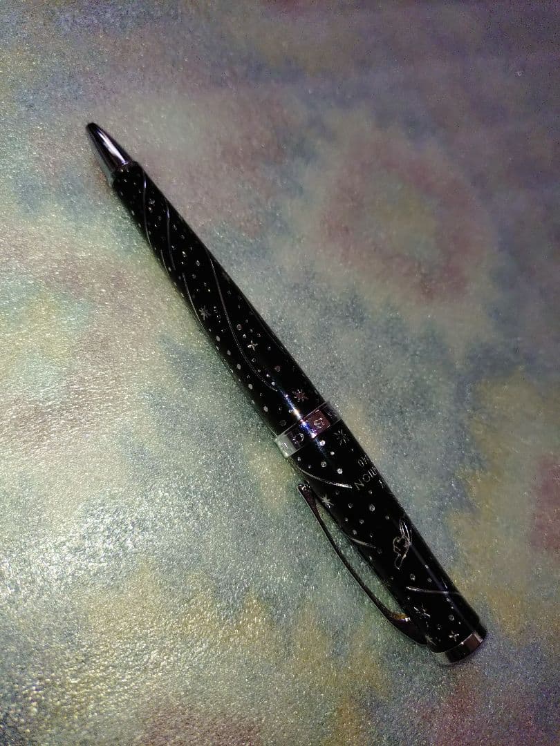 Limited Edition Cross Disney Fantasia black ballpoint pen with starry sky pattern and metal body