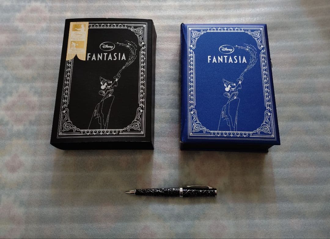 Limited Edition Cross Disney Fantasia black ballpoint pen with starry sky pattern and metal body