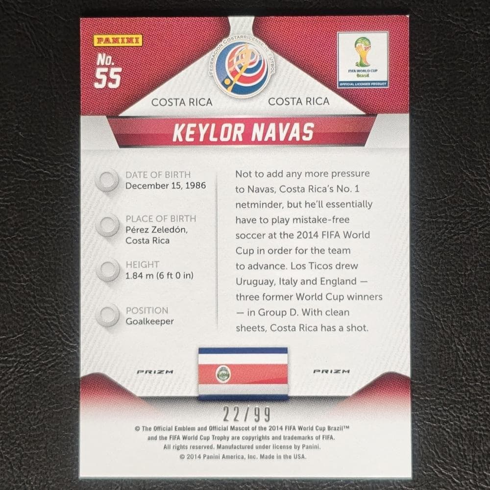 99 Limited Kaylor Navas 2014 Panini Prizm Costa Rica — Japanese