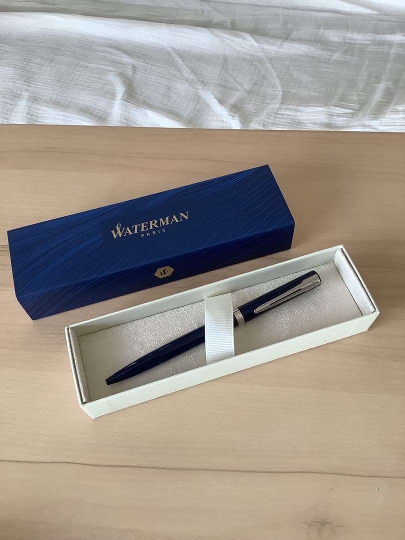 WATERMAN Impression Blue CT ballpoint pen with blue ink and sleek silver accents