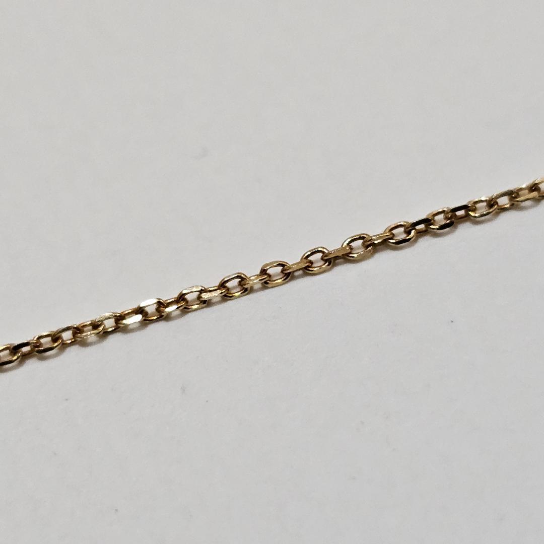 Mikimoto pearl diamond necklace in 18K yellow gold with 38cm chain and delicate pendant