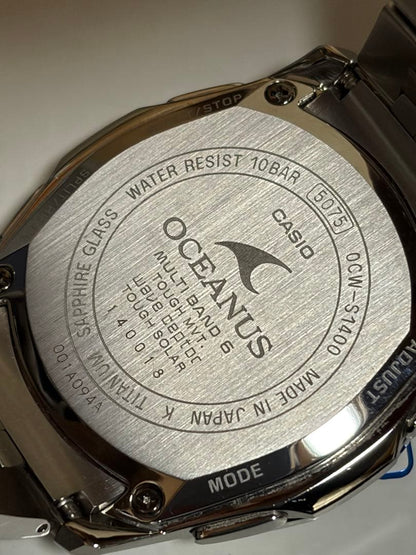 CASIO OCW-S1400PW-7AJF Solar Men's Watch — Japanese