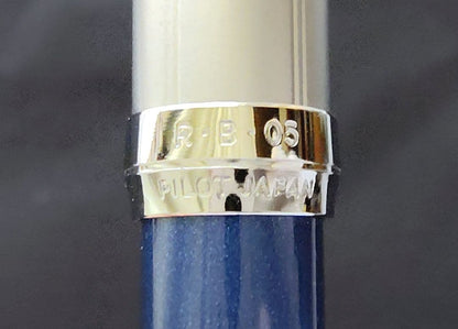 Pilot RIDGE 2+1 multi-function pen in dark blue mica with silver satin finish and rotating twist mechanism