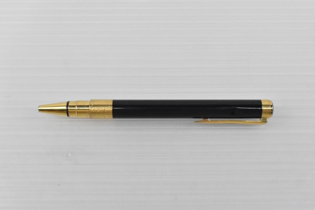 Used Waterman A270 Perspective Twist ballpoint pen with blue ink and slight wear on body